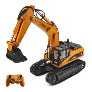 Whizplaymart RC Baustellen-Traktor mit Licht- und Soundeffekten, RC Bagger